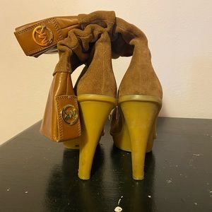 adorably worn michael kors boots